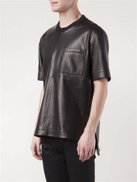 givenchy mens leather t shirt|givenchy graphic crewneck t shirt.